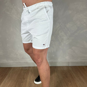 Short em Sarja Tommy Hilfiger Branco