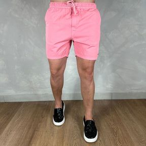 Short em Sarja Tommy Hilfiger Rosa