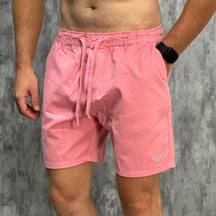 Shorts em Sarja Armani Rosa