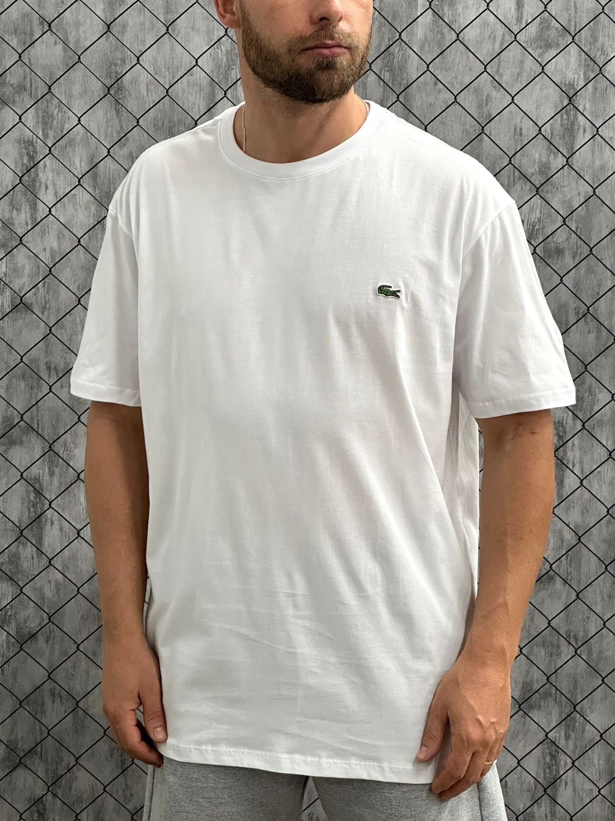 Camiseta Básica Lacoste Plus Size