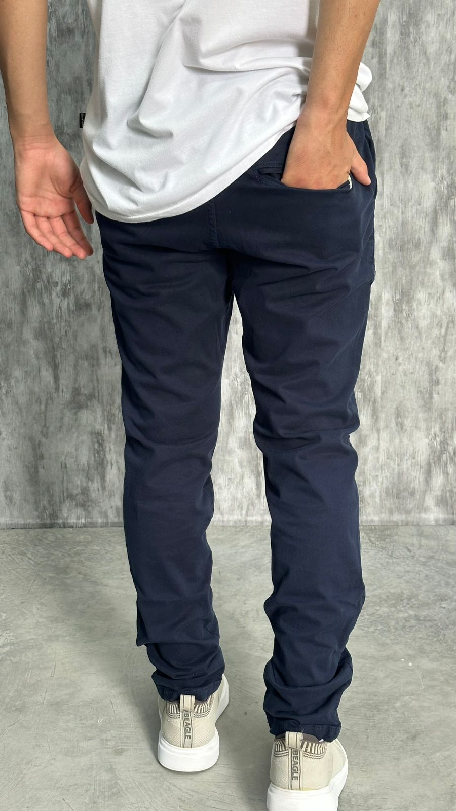 Calça em Sarja Polo Ralph Lauren Azul-Marinho