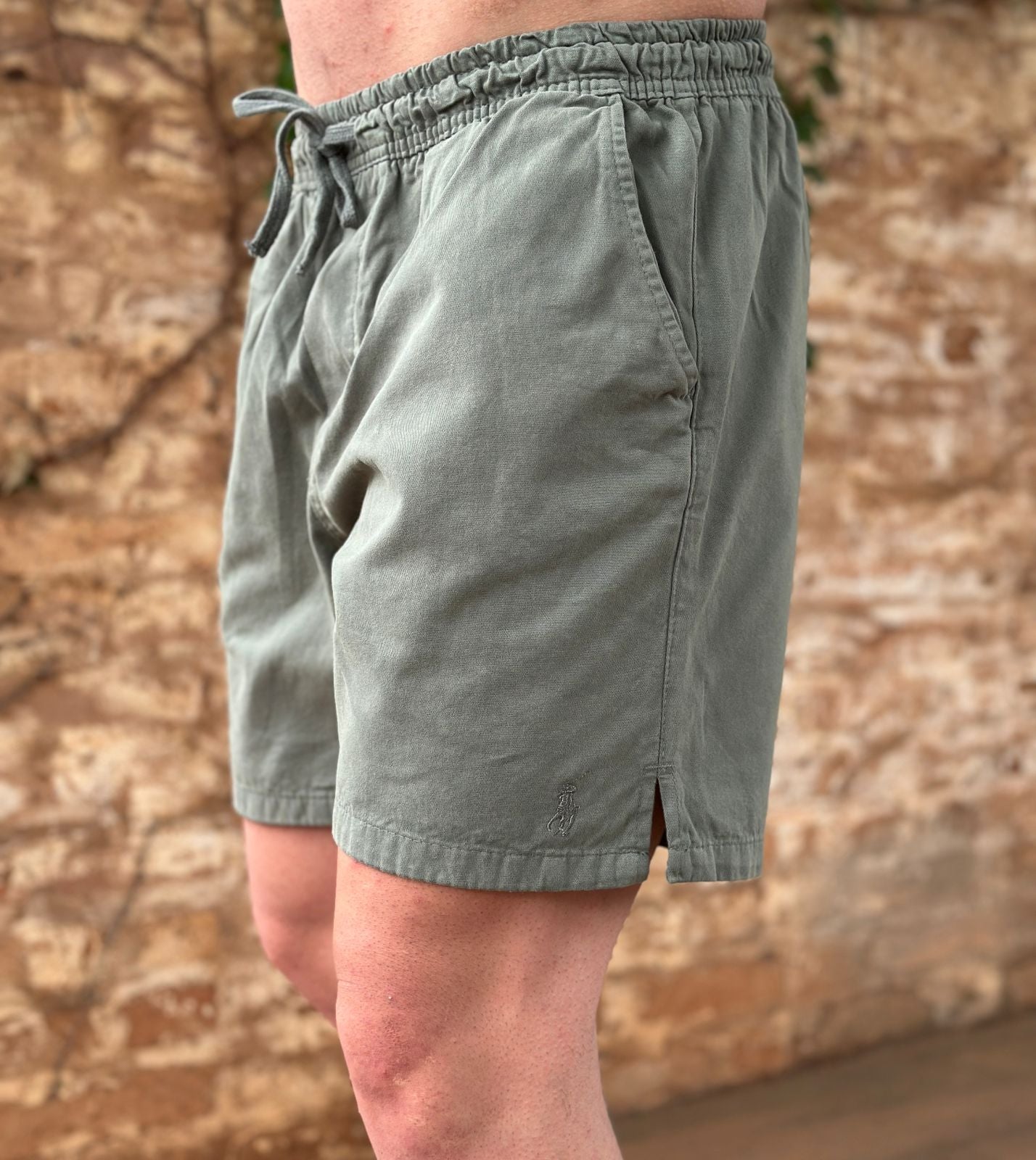 Shorts em Sarja Polo Ralph Lauren - Verde