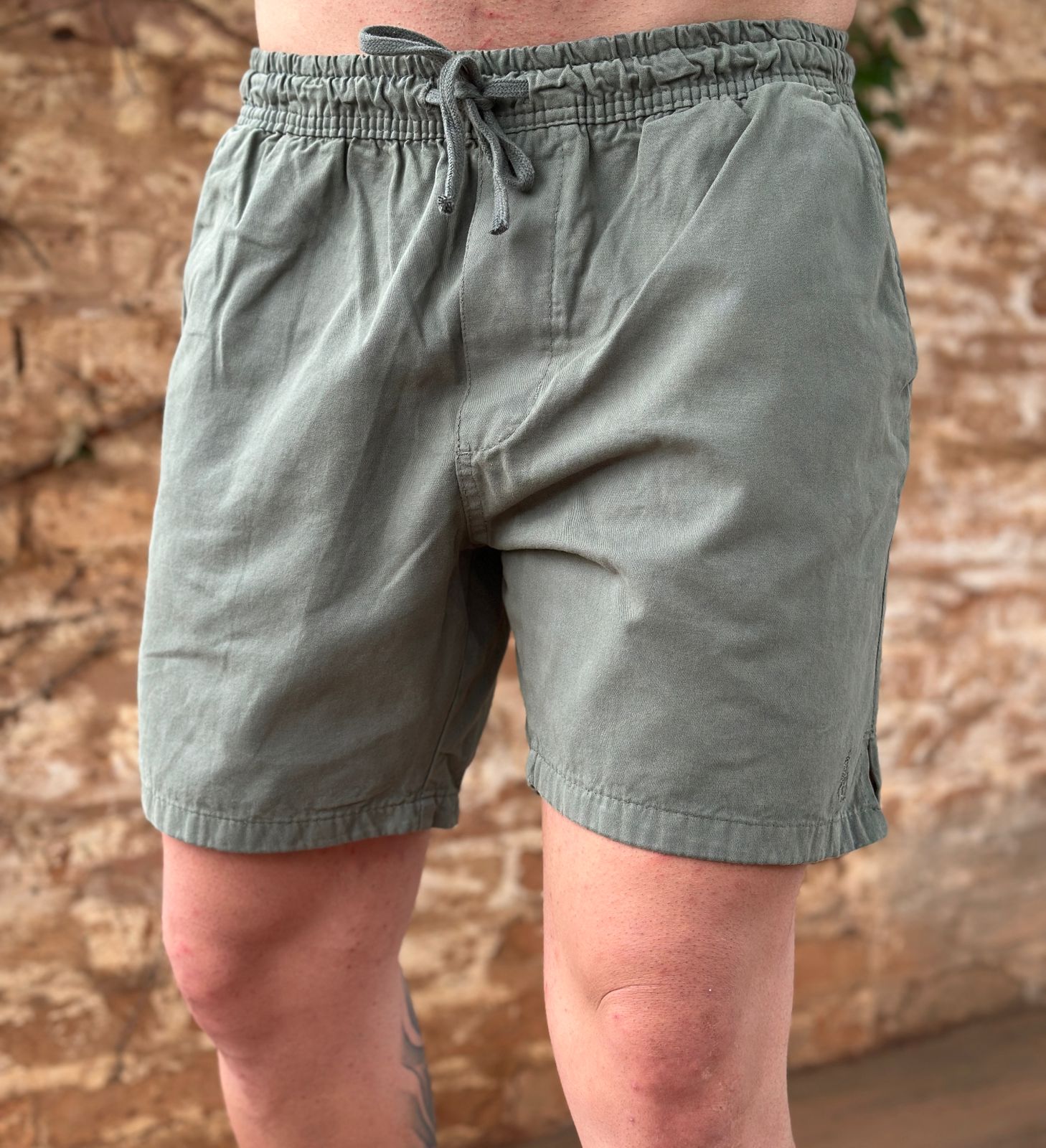 Shorts em Sarja Polo Ralph Lauren - Verde