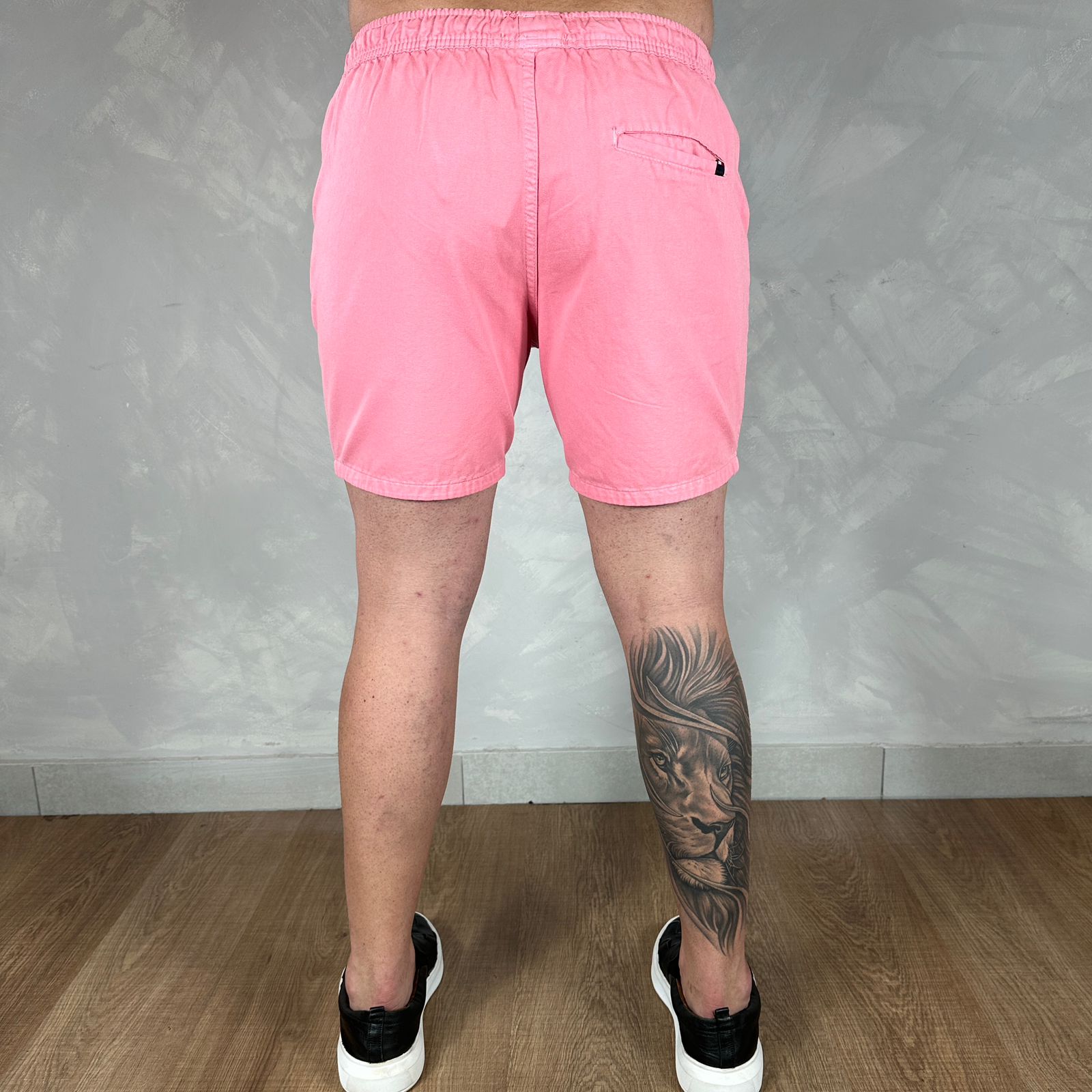 Short em Sarja Tommy Hilfiger Rosa