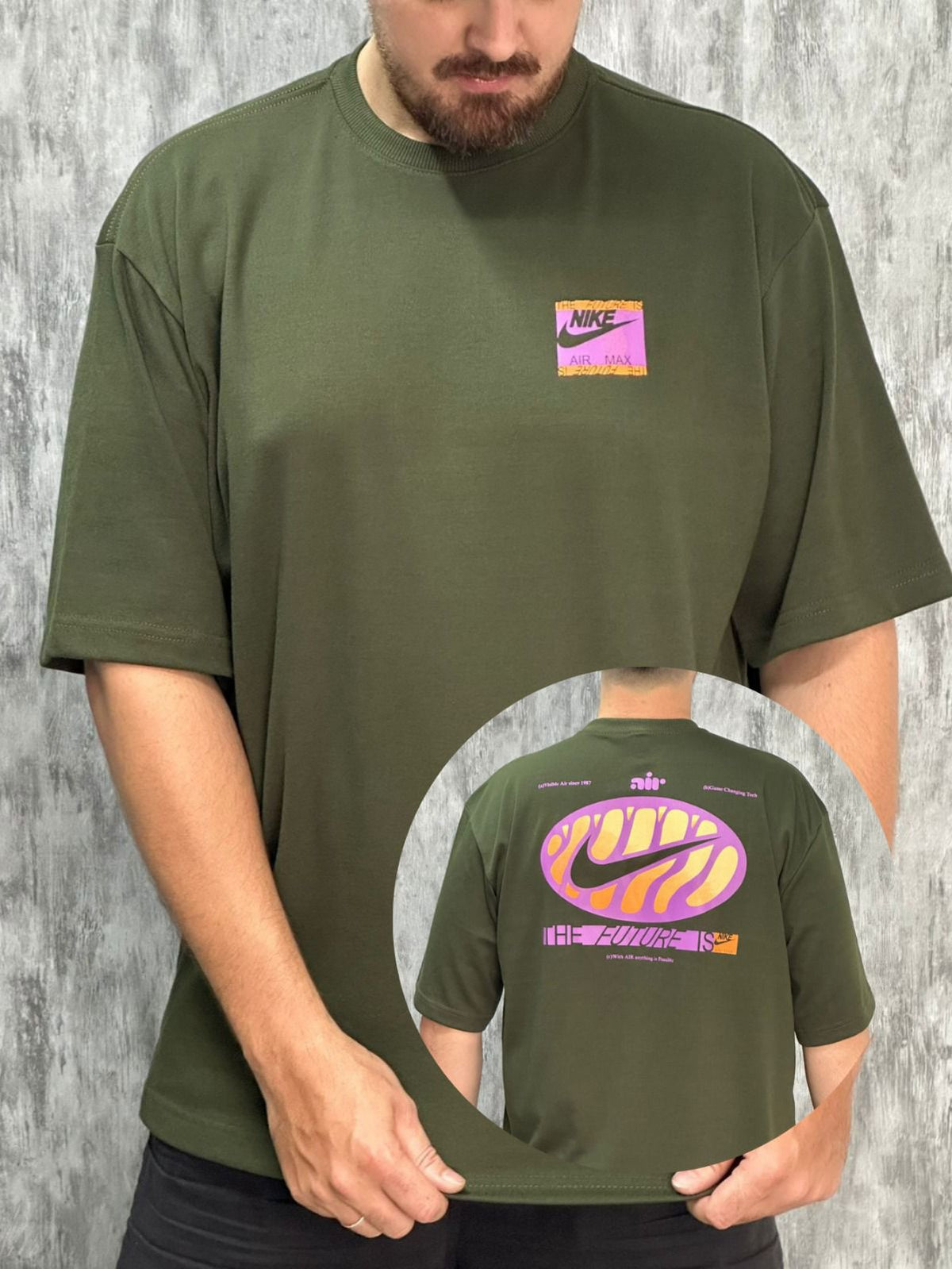 Camiseta Oversized Nike Air Max Verde